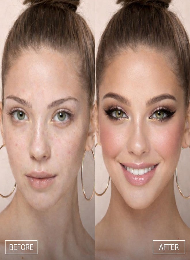 يوكانبي مجموعة مكياج يوكانبي المتكاملة - ظلال عيون، أحمر خدود، وبرونزر، ألوان محايدة، حجم مناسب للسفر، مجموعة هدايا مكياج كاملة للوجه للنساء - Image 2